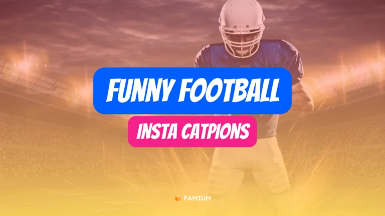 Funny Football Instagram Captions